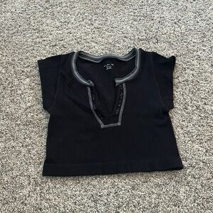Urban Outfitters Black Out From Under Go For Gold Seamless Top XS/S